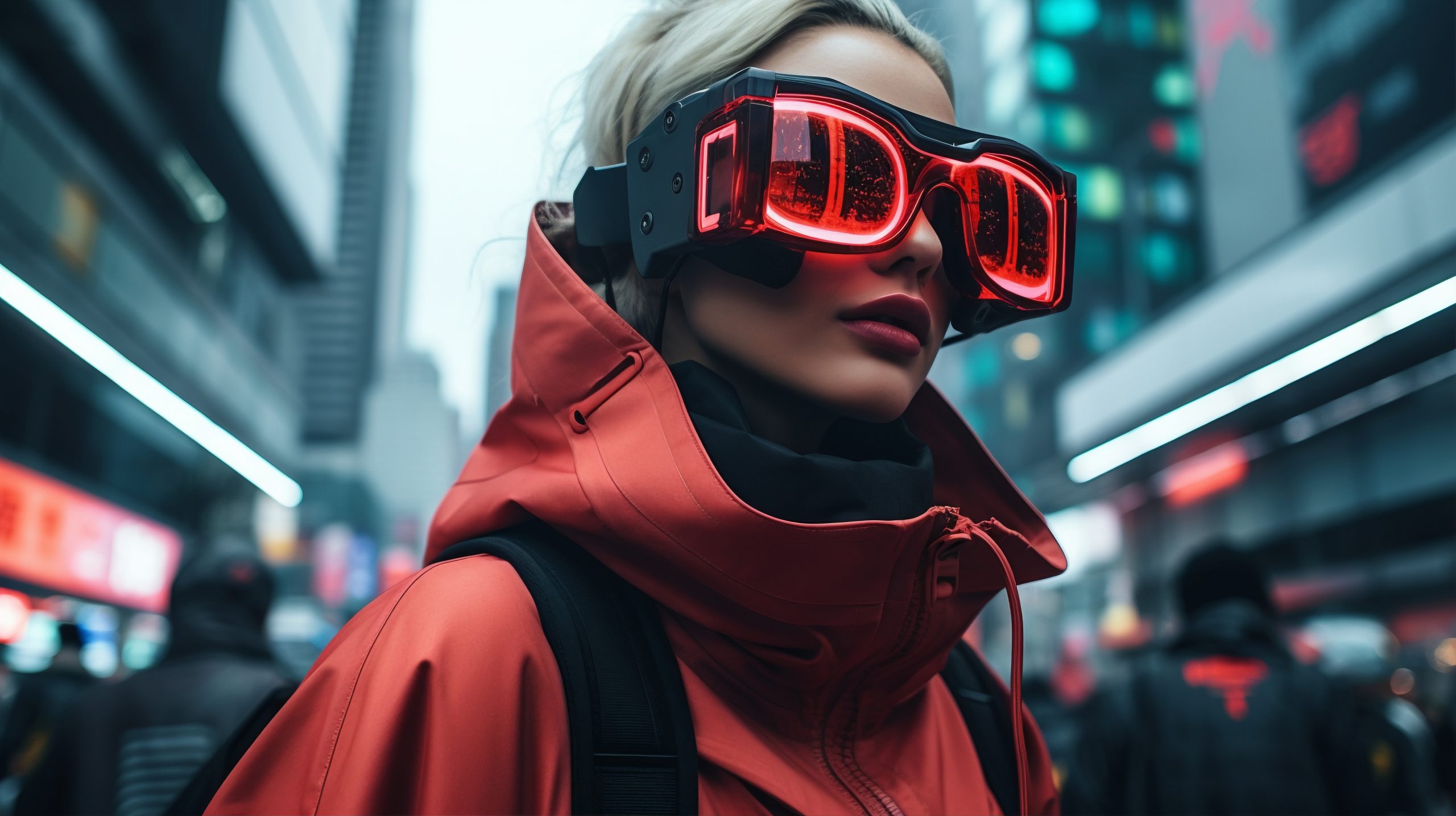 Futuristic Cyberpunk Woman